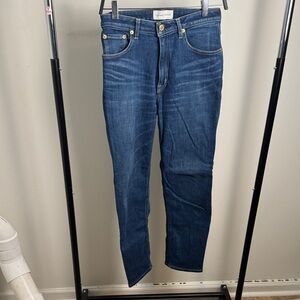 Tu es mon TRESOR Deep Blue The Sapphire High Rise Straight Leg Stovepipe Fit 26